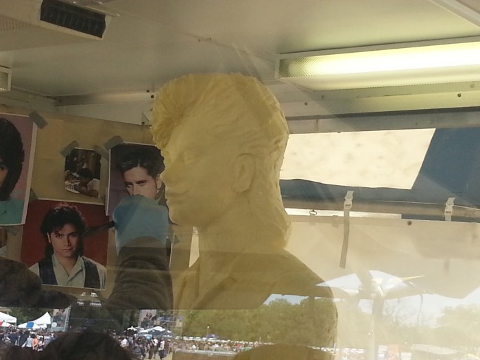 Yes, its a butter sculpture of John Stamos