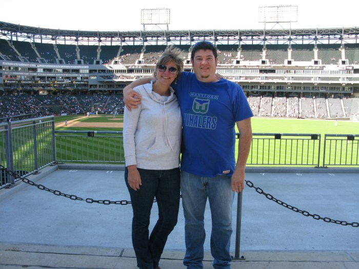 Jen and I enjoy US Cellular Field