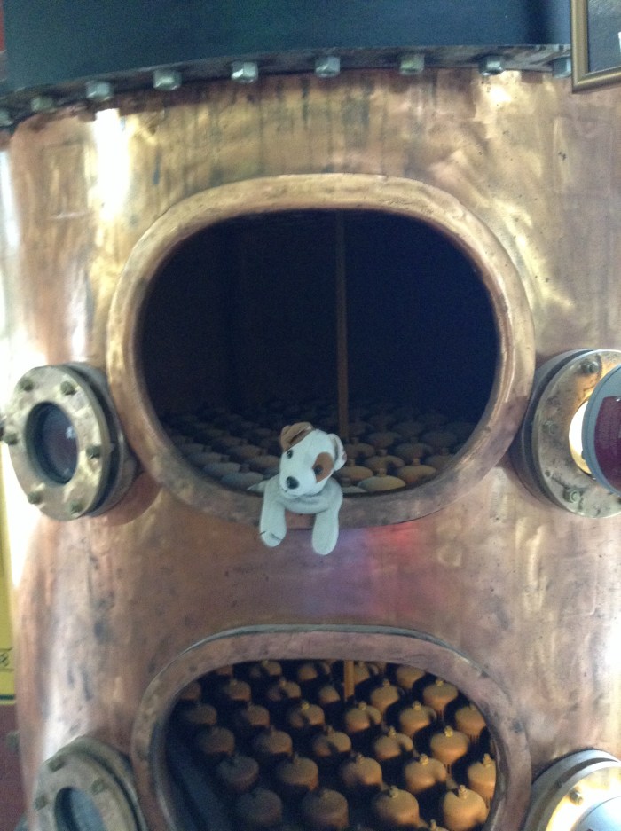 Up close and personal in a copper still