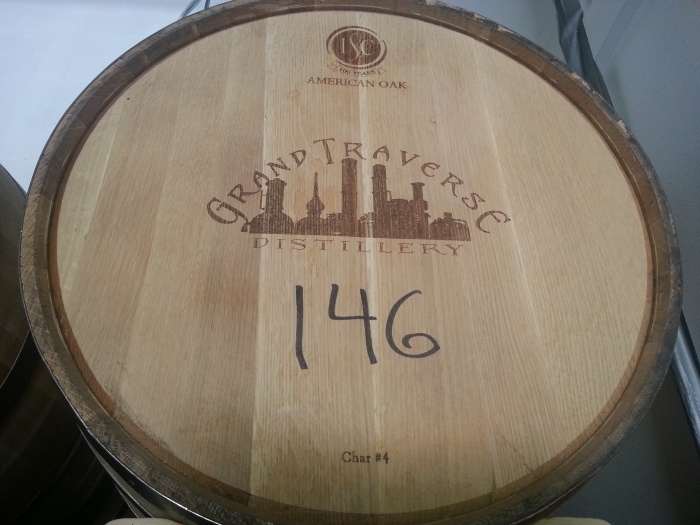 Grand Traverse Bourbon barrel, charred at a #4