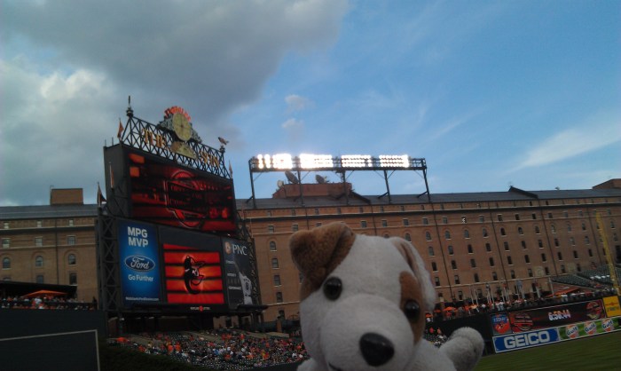 The scoreboard and warehouse give Camden a unique look